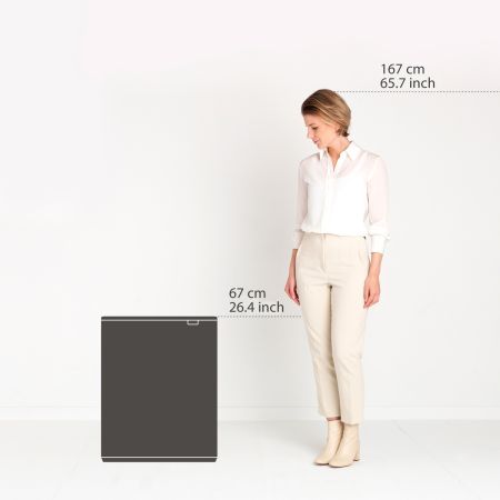 Brabantia Bo Touch Bin 2 X 30 Liter - Matt Steel Fingerprint Proof