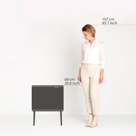 Brabantia Bo Touch Bin 3 X 11 Liter - Matt Steel Fingerprint Proof