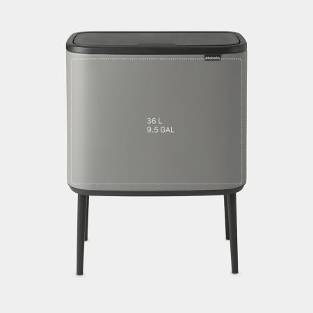 Brabantia Bo Touch Bin 36 Liter - Mineral Concrete Grey
