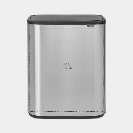 Brabantia Bo Touch Bin 60 Liter - Matt Steel Fingerprint Proof