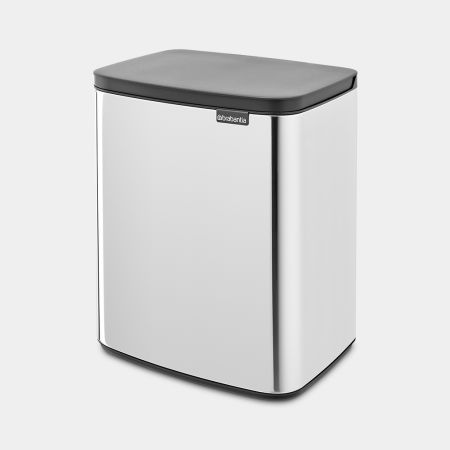 Brabantia Bo Afvalemmer 12 Liter - Brilliant Steel