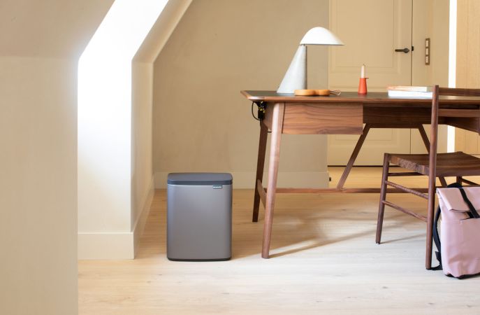 Brabantia Bo Afvalemmer 12 Liter - Platinum