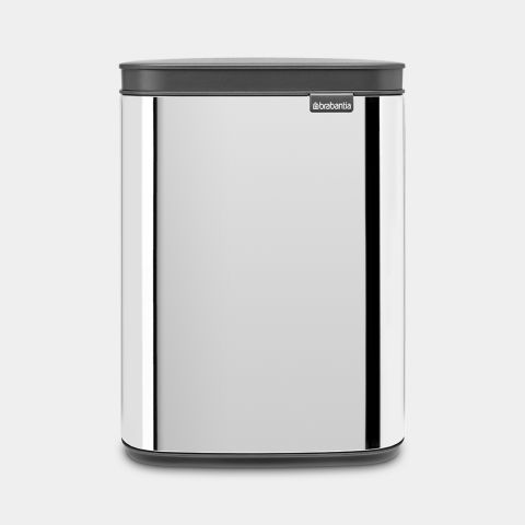 brabantia Bo Afvalemmer 4 liter - Brilliant Steel