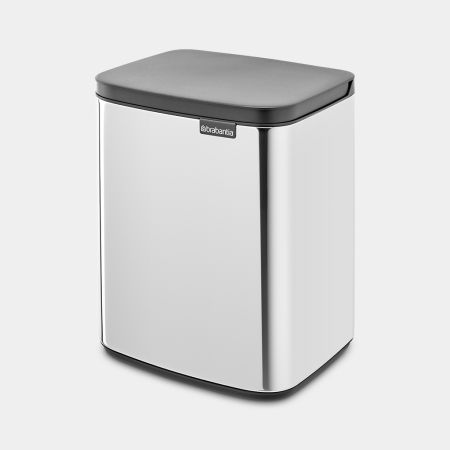 Brabantia Bo Afvalemmer 7 Liter - Brilliant Steel