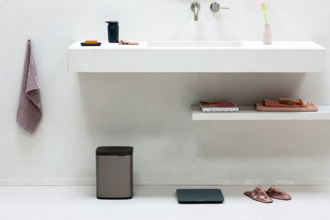 Brabantia Bo Afvalemmer 7 Liter - Platinum