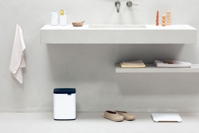 Brabantia Bo Afvalemmer 7 Liter - White