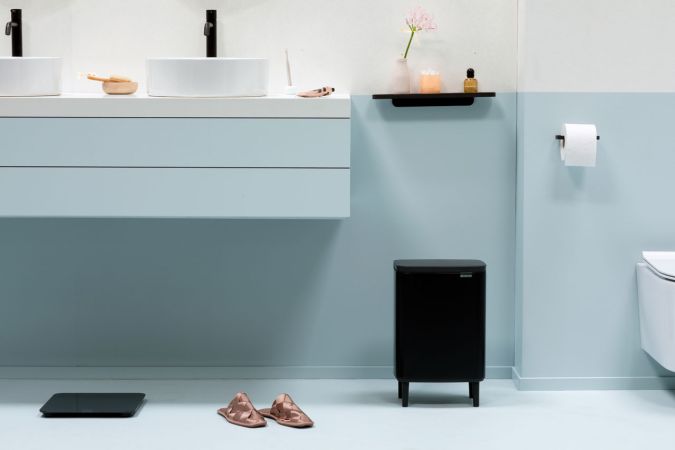 Brabantia Bo Hi Afvalemmer 12L - Matt Black