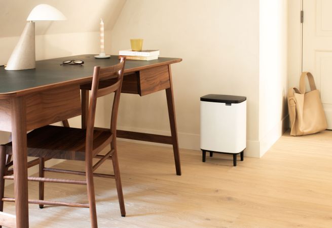 Brabantia Bo Hi Afvalemmer 12L - White