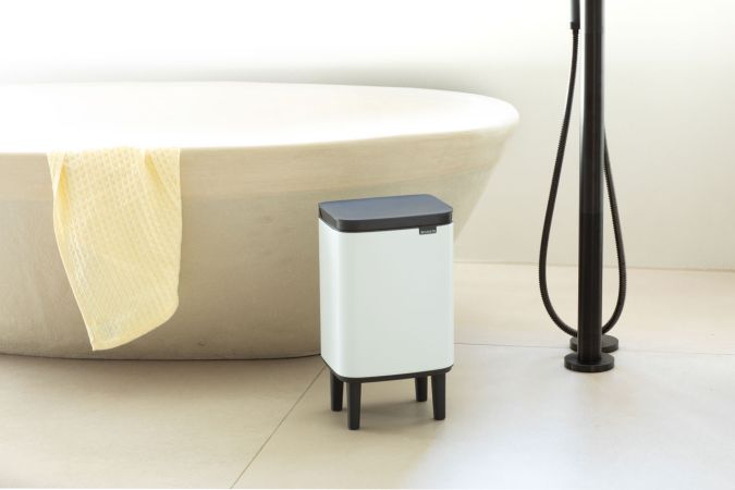 Brabantia Bo Hi Afvalemmer 7L - White