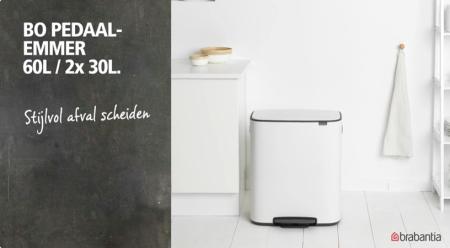 Brabantia Bo Pedaalemmer 60 Liter - Matt Black
