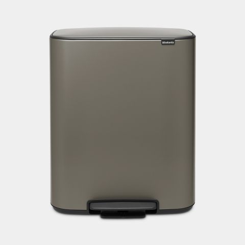 brabantia Bo Pedaalemmer 60 liter - Platinum