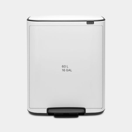 Brabantia Bo Pedaalemmer 60 Liter - White