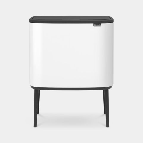 brabantia Bo Touch Bin 11 + 23 liter - White