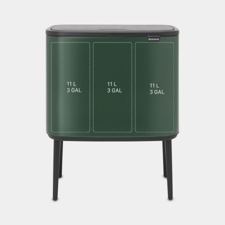 Brabantia Bo Touch Bin 3 X 11 Liter - Pine Green
