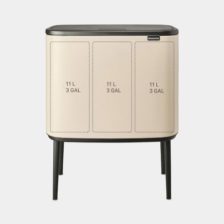 Brabantia Bo Touch Bin 3 X 11 Liter - Soft Beige