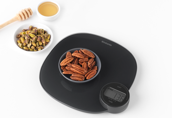 Brabantia Keukenweegschaal TASTY+ - Dark Grey