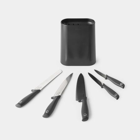 Brabantia Messenblok Met Messen TASTY+ - Dark Grey