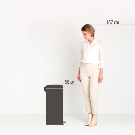 Brabantia NewIcon Pedaalemmer 30 Liter - Matt Black