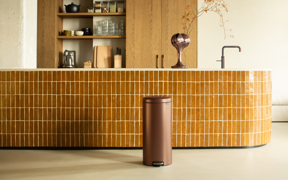 Brabantia NewIcon Pedaalemmer 30 Liter - Warm Bronze
