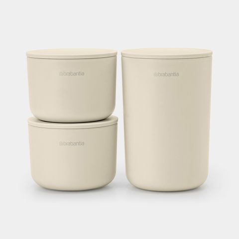 brabantia Opbergbakjes Set van 3 - Soft Beige