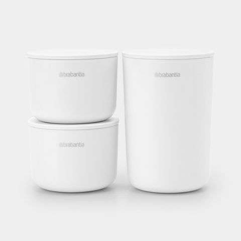 brabantia Opbergbakjes Set van 3 - White