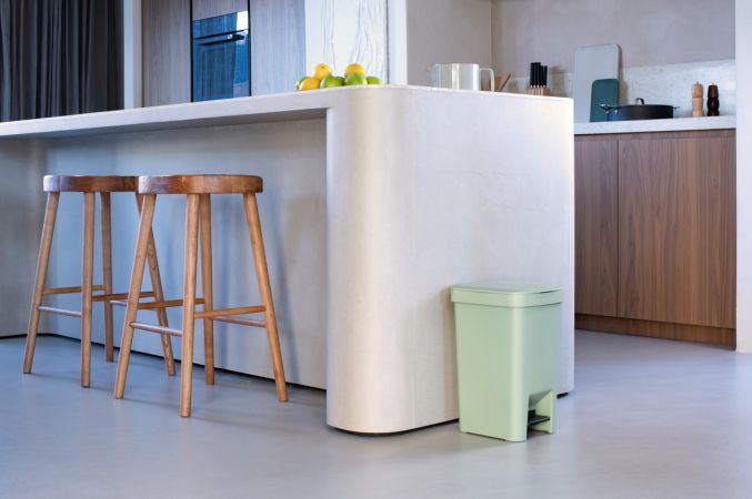 Brabantia Pedaalemmer StepUp 16 Liter - Jade Green