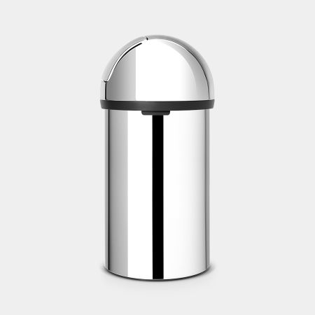 Brabantia Push Bin 60 Liter - Brilliant Steel