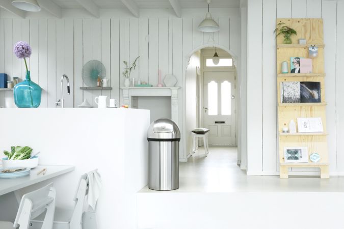 Brabantia Push Bin 60 Liter - Matt Steel