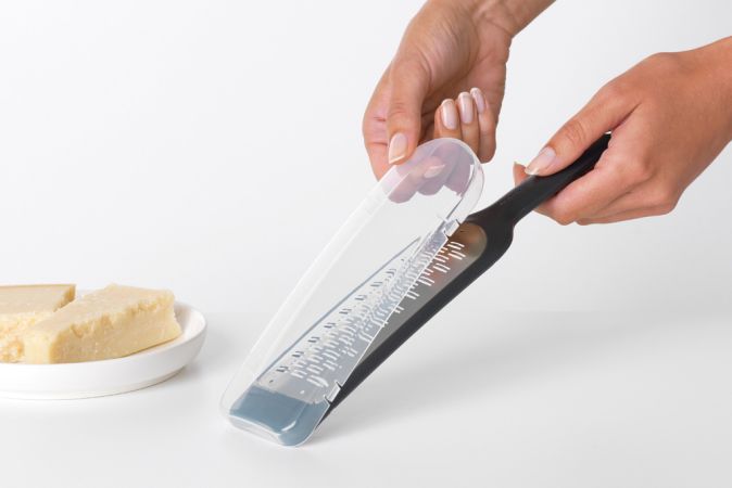 Brabantia Raspschaaf Met Deksel TASTY+ - Dark Grey