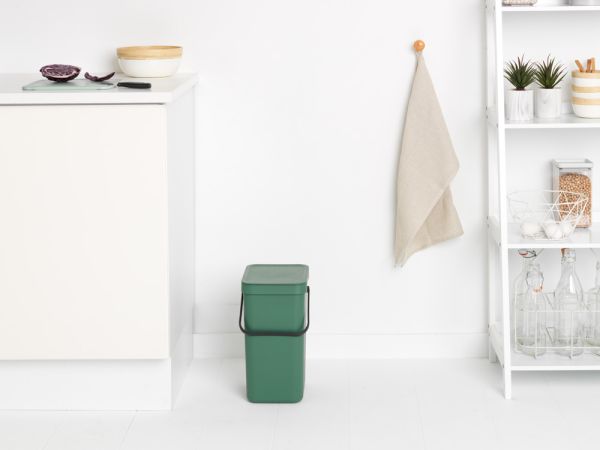 Brabantia Sort & Go Afvalemmer 12 Liter - Fir Green