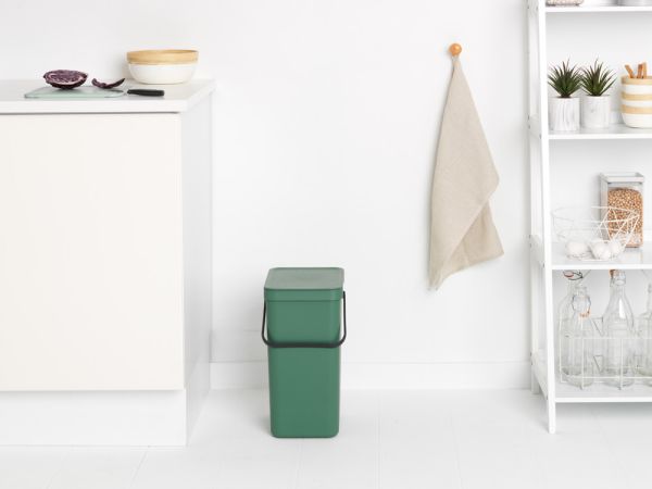 Brabantia Sort & Go Afvalemmer 16 Liter - Fir Green