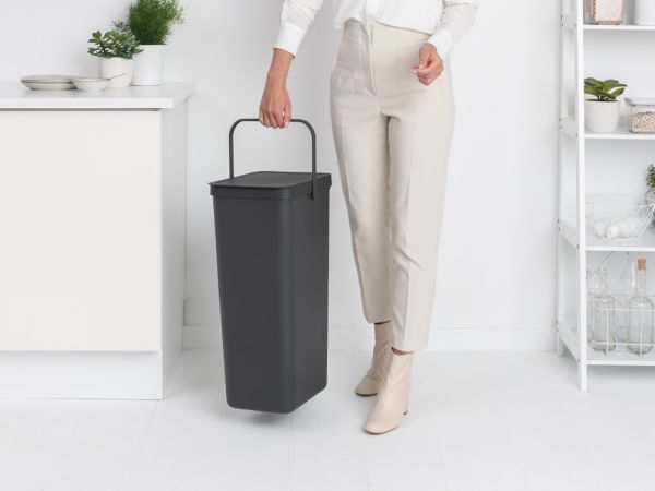 Brabantia Sort & Go Afvalemmer 40 Liter - Grey
