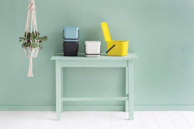 Brabantia Sort & Go Afvalemmer 6 Liter - Grey