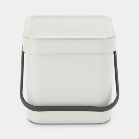 Brabantia Sort & Go Afvalemmer 6 Liter - Light Grey