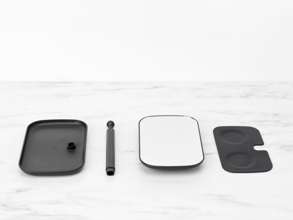 Brabantia Spiegel Met Accessoire Schaal - Dark Grey