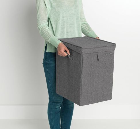 Brabantia Stapelbare Wasbox 35 Liter - Pepper Black