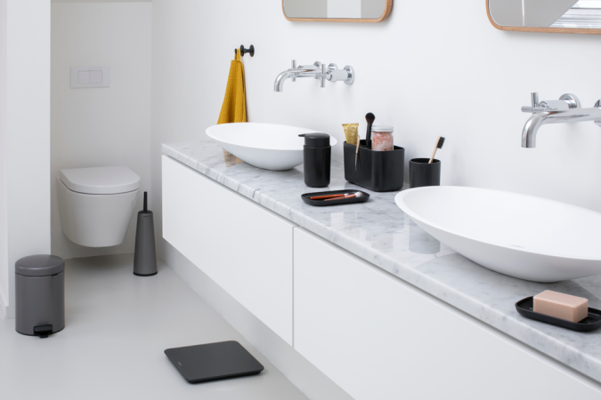 Brabantia Toiletborstel En Houder ReNew - Platinum