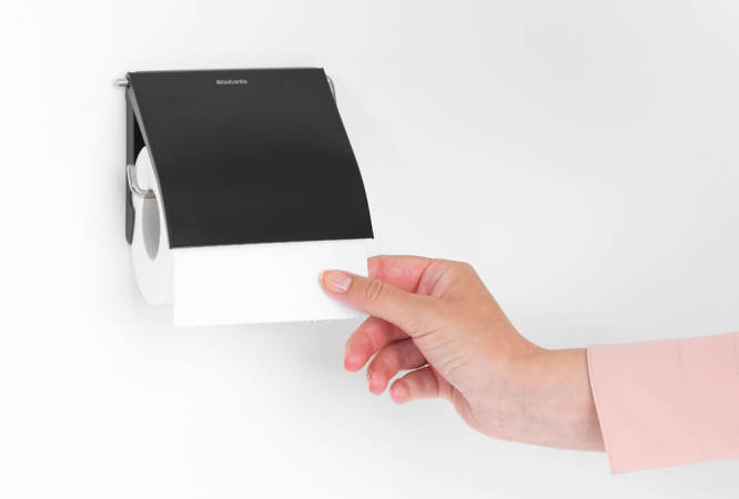 Brabantia Toiletrolhouder ReNew - Matt Black