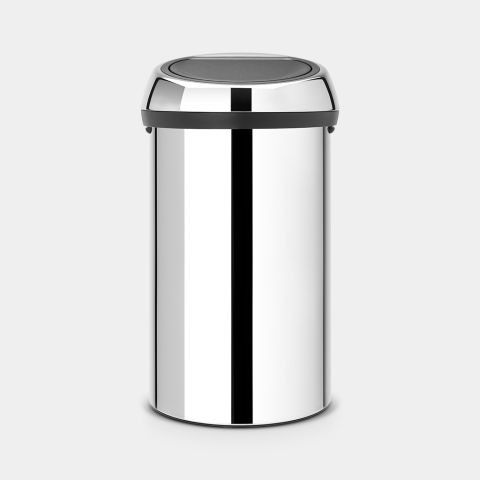 brabantia Touch Bin 60 liter - Brilliant Steel