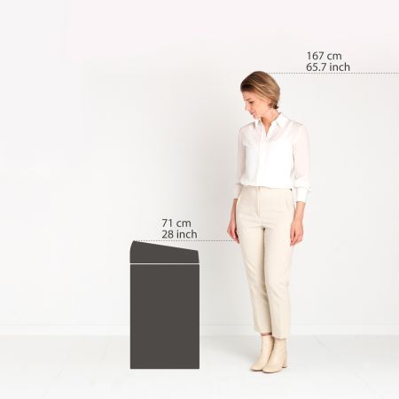 Brabantia Touch Bin 60 Liter - Platinum