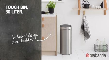 Brabantia Touch Bin New 30 Liter - Confident Grey