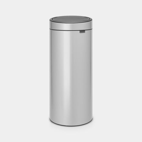 brabantia Touch Bin New 30 liter - Metallic Grey