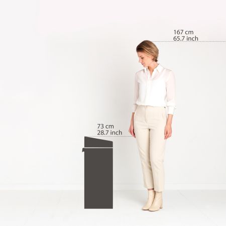 Brabantia Touch Bin New 40 Liter - Brilliant Steel