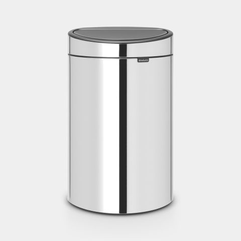 brabantia Touch Bin New 40 liter - Brilliant Steel