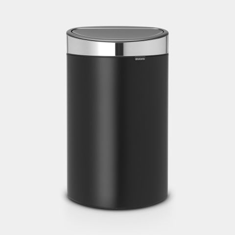 brabantia Touch Bin New 40 liter - Matt Black