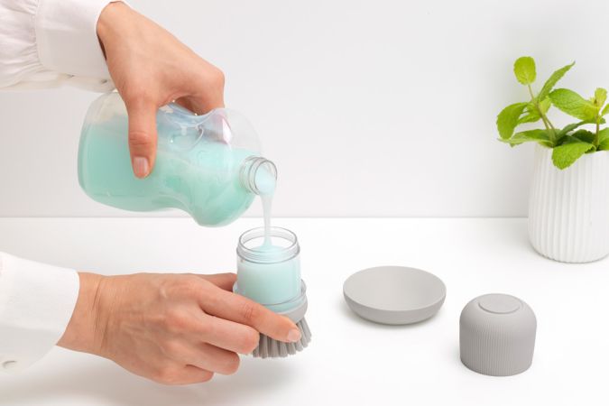 Brabantia Zeepdispenser Afwasborstel Mid Grey