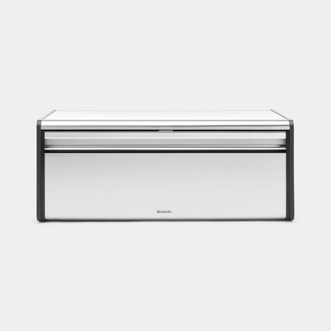 brabantia Broodtrommel met Klepdeksel Matt Steel Fingerprint Proof