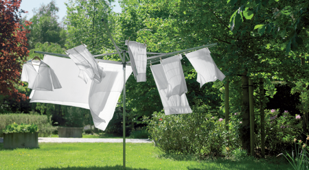 Brabantia Essential Droogmolen 50 Meter Met Bodemhuls Ø 35 Mm - Metallic Grey