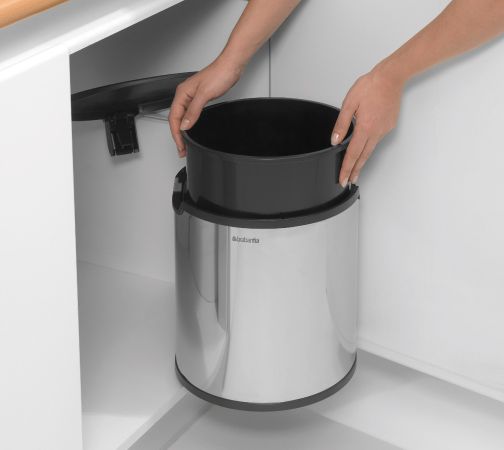 Brabantia Inbouwemmer Built-in Bin 15 Liter - Brilliant Steel