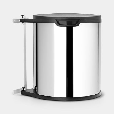 brabantia Inbouwemmer Built-in Bin 15 liter - Brilliant Steel